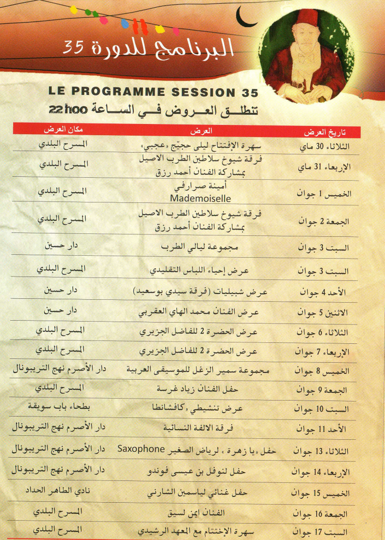 Festival Of The Medina Of Tunis The Program 2017 Amel Djait